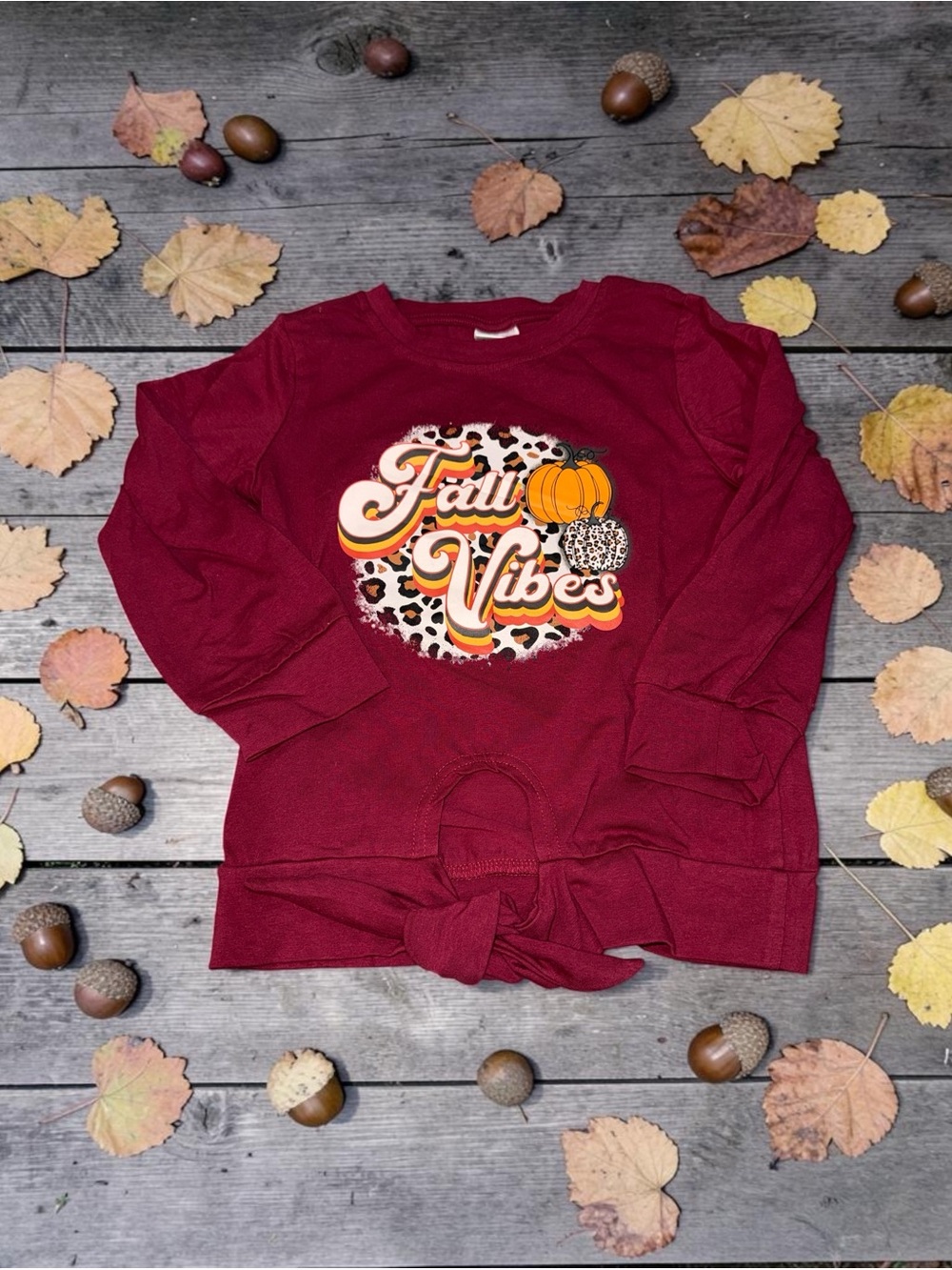 Kids Fall Vibes Long-Sleeve Top - Girls 6X